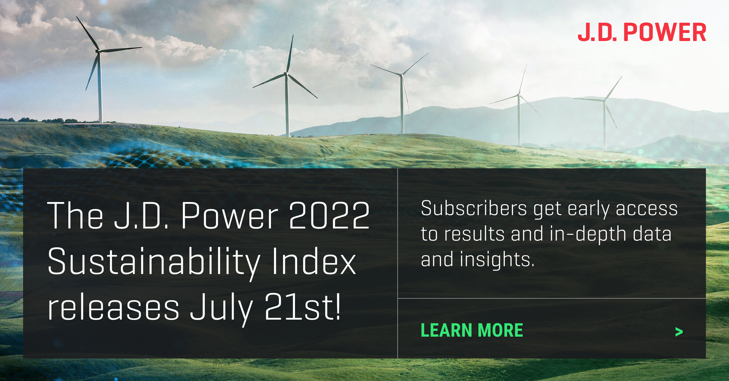 Sustainability Index releases July 21st
